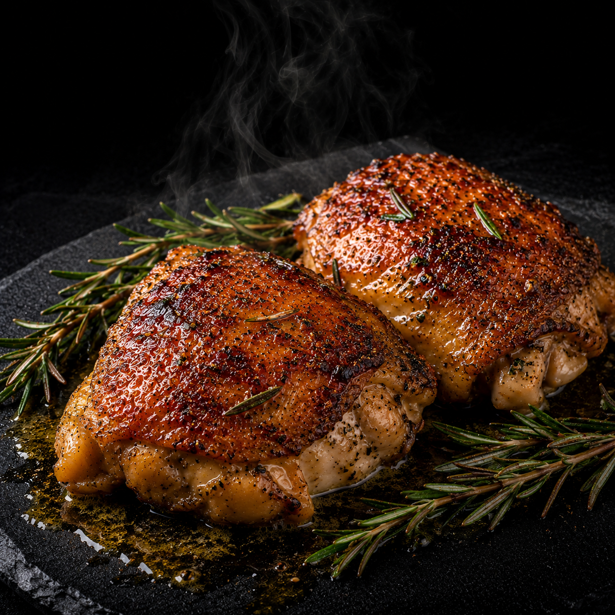 Frango assado com pele crocante acompanhado de salada keto