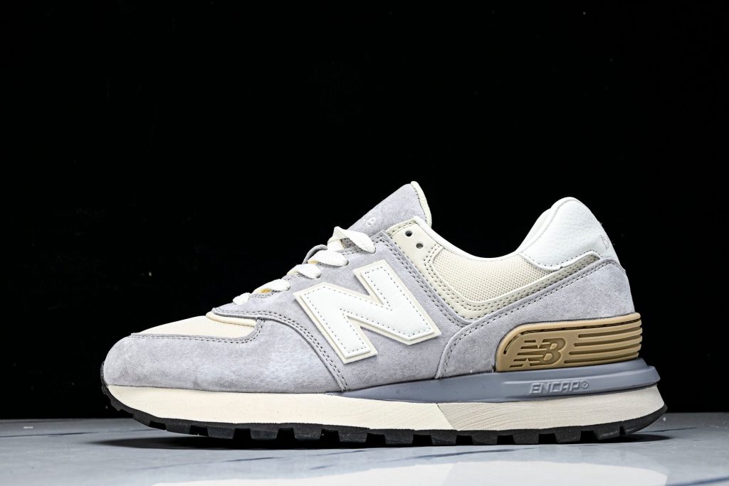 NB 574 Gris / Blanco Roto / Beige