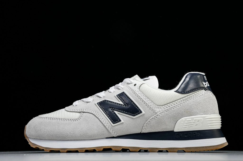NB 574 Gris / Azul Marino / Blanco