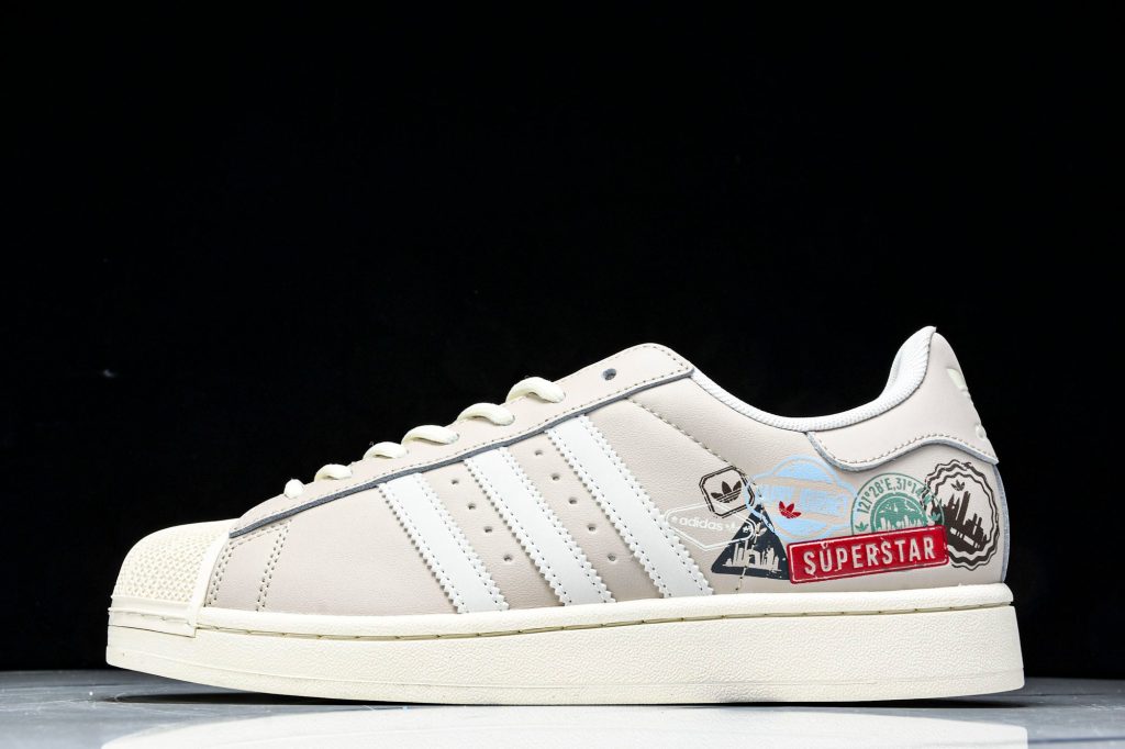 adidas Superstar II Crudo / Negro / Rojo
