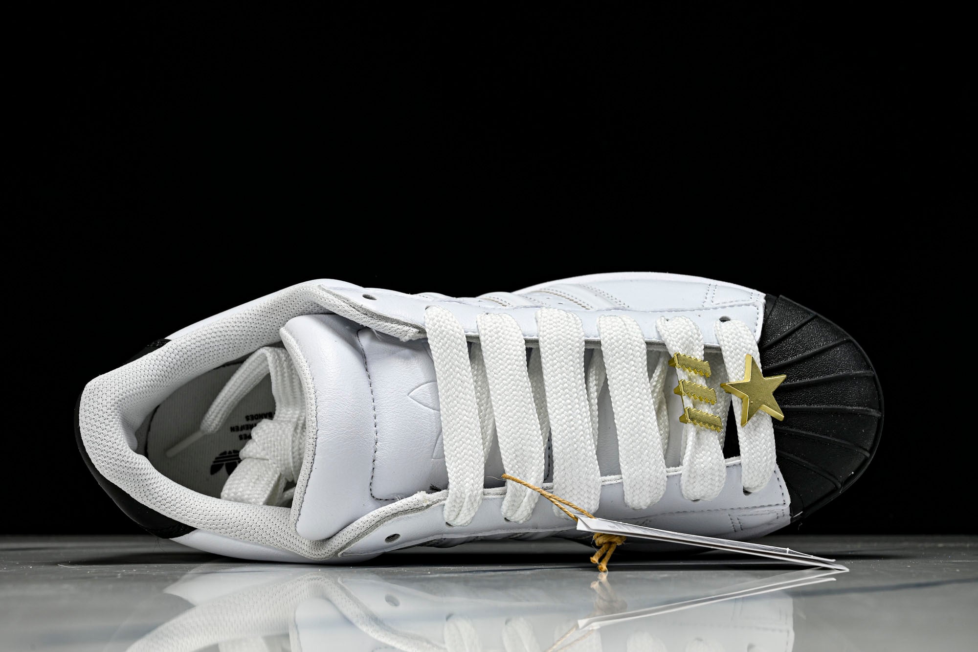 adidas Superstar ST W Blanco / Negro / Dorado - Imagen 3