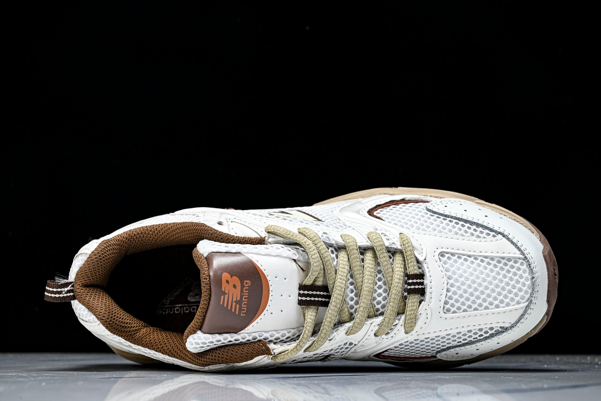 NB 530 Blanco / Marrón / Beige - Imagen 3