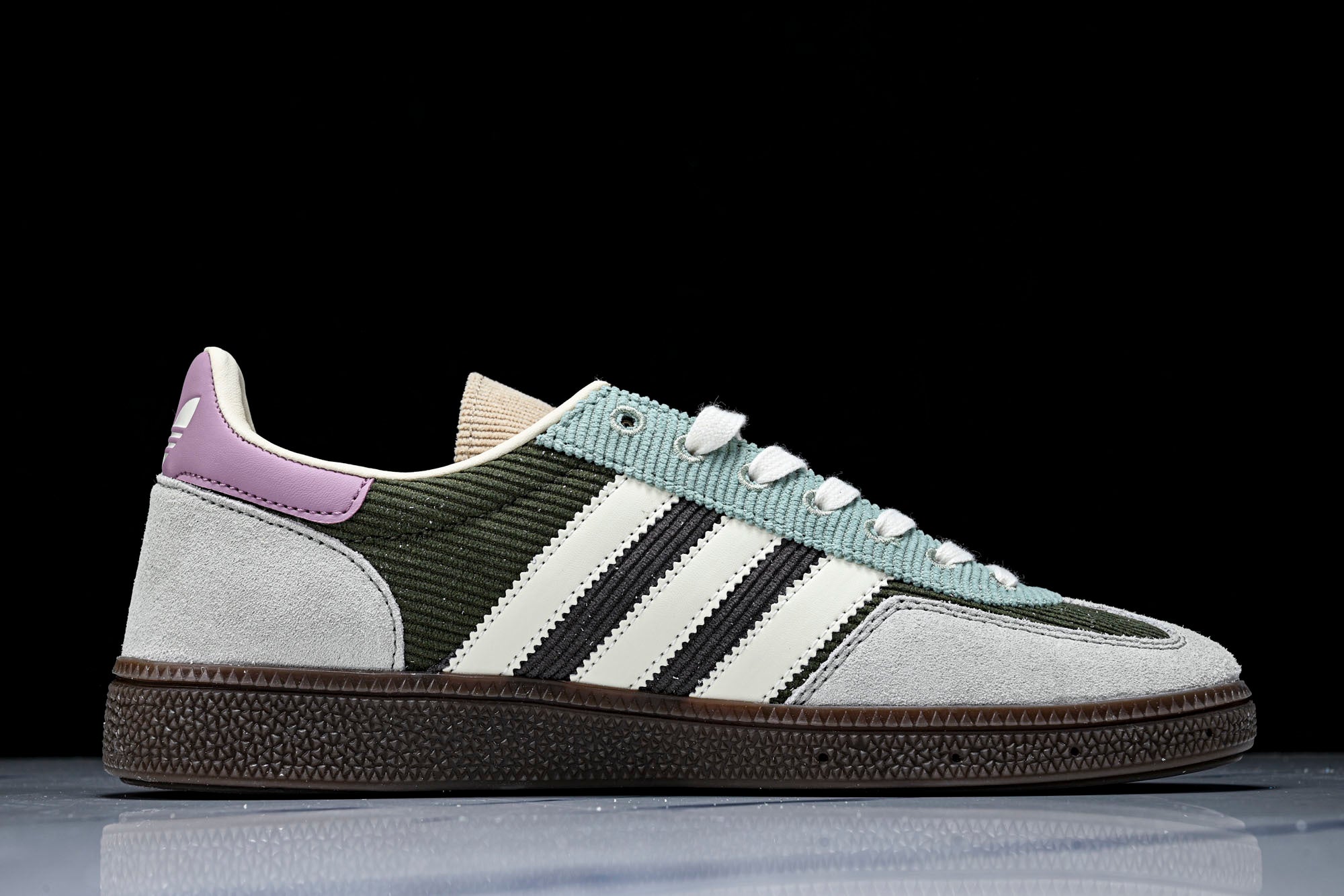 adidas Handball Spezial Gris / Verde / Lila - Imagen 2
