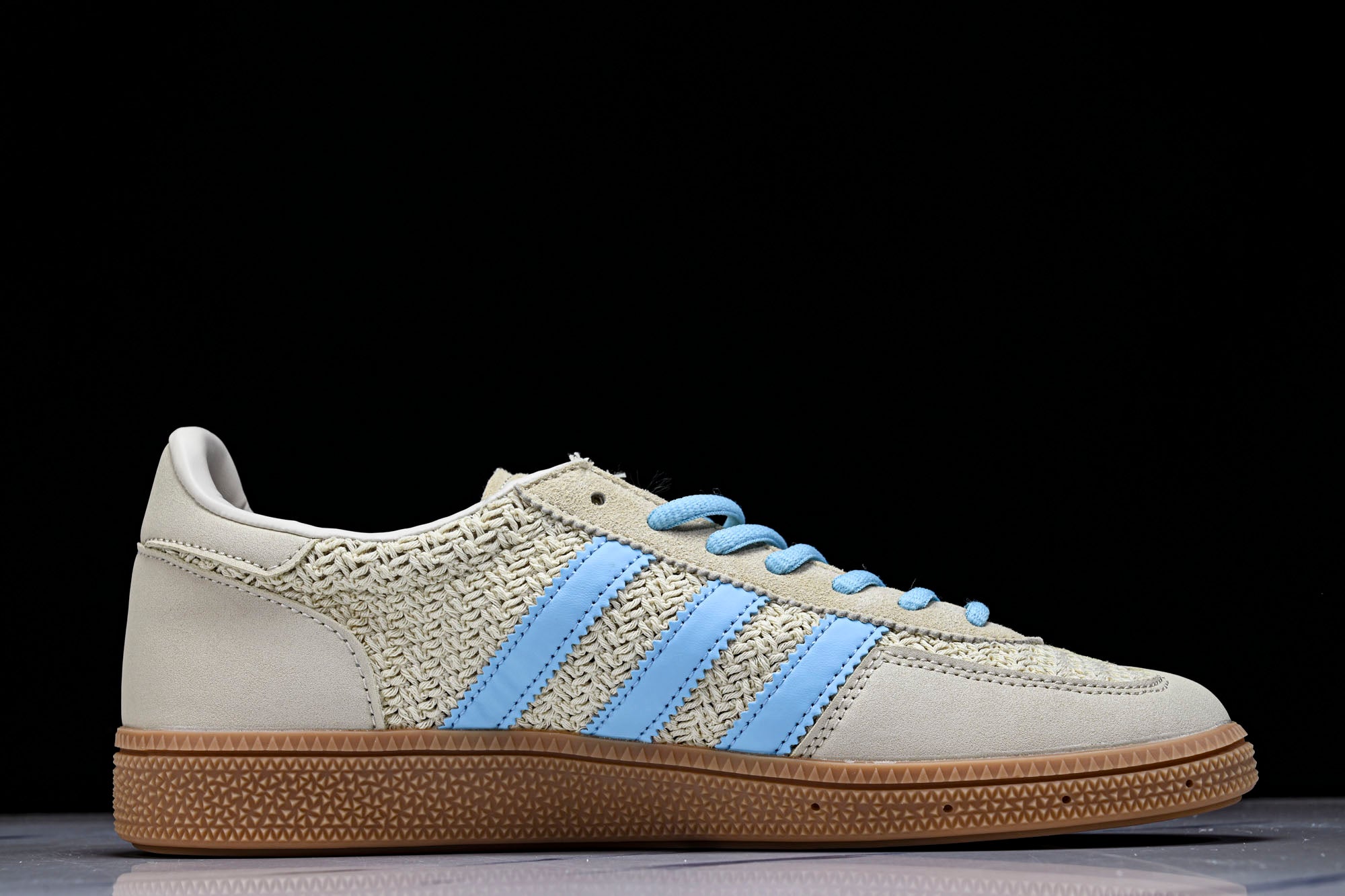 adidas Handball Spezial Beige / Azul Claro - Imagen 2