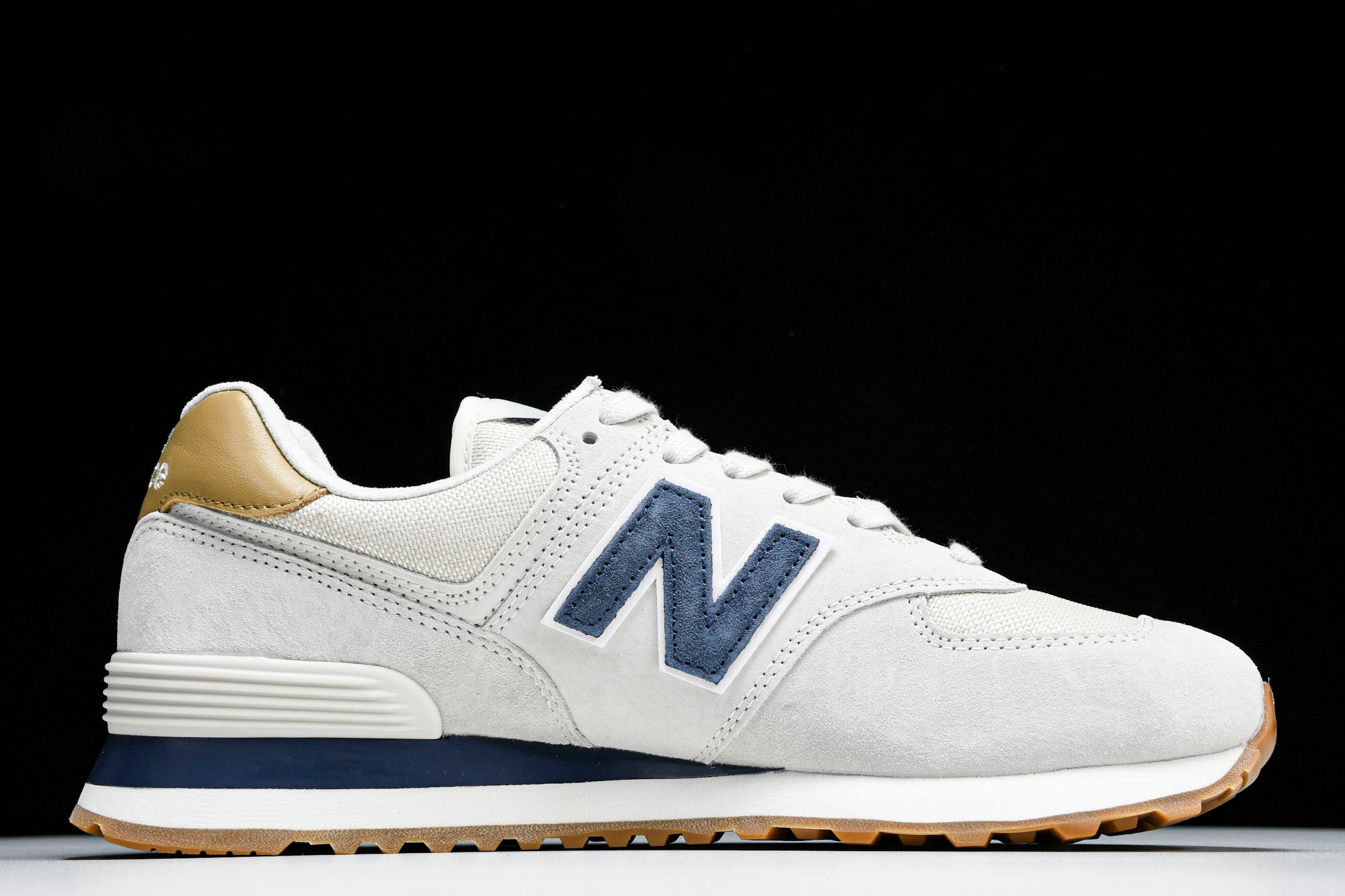 NB 574 Gris / Azul Marino / Dorado - Imagen 2