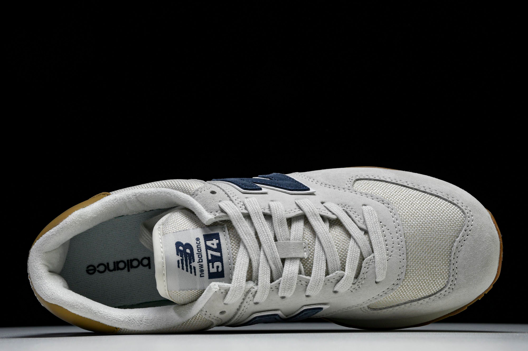 NB 574 Gris / Azul Marino / Dorado - Imagen 3