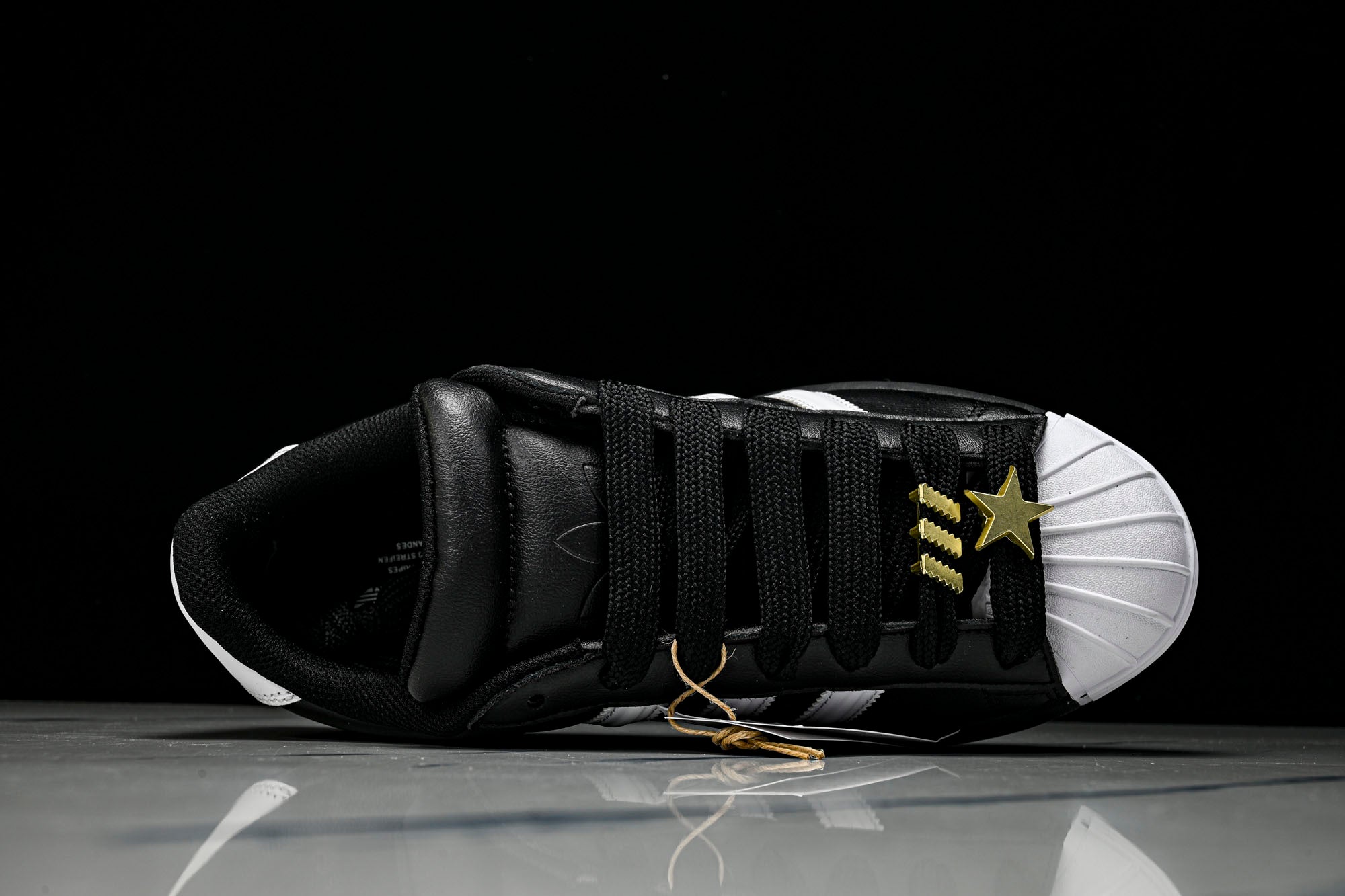 adidas Superstar ST W Negro / Blanco / Dorado - Imagen 3