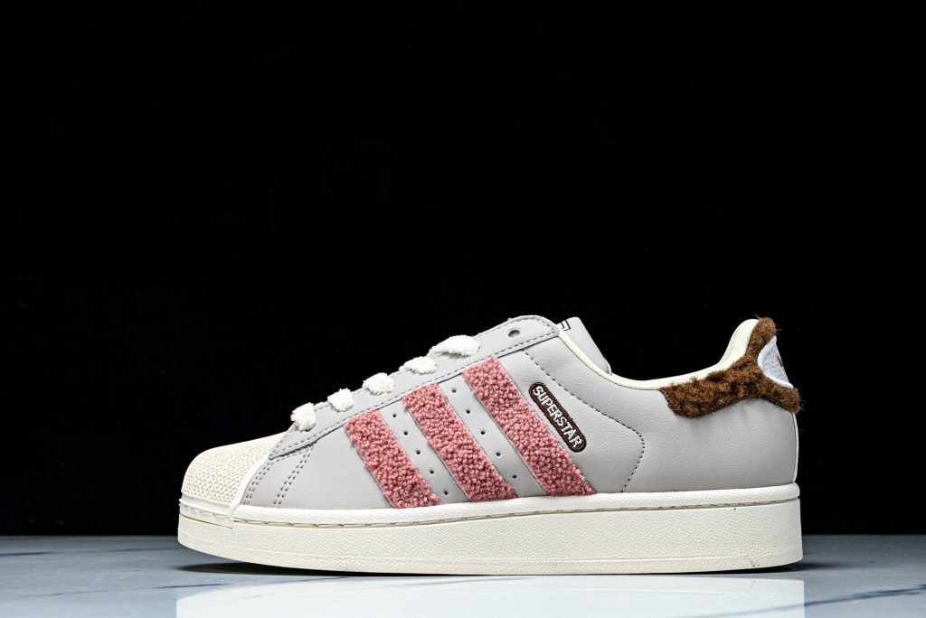 adidas Superstar II Gris claro / Rosa / Marrón