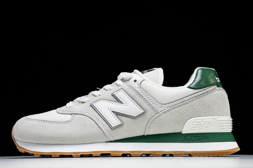 NB 574 Blanco Roto / Verde / Gum