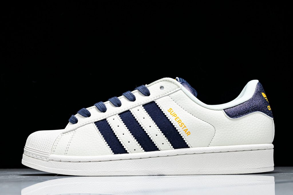 adidas Superstar II Blanco roto / Azul marino / Dorado