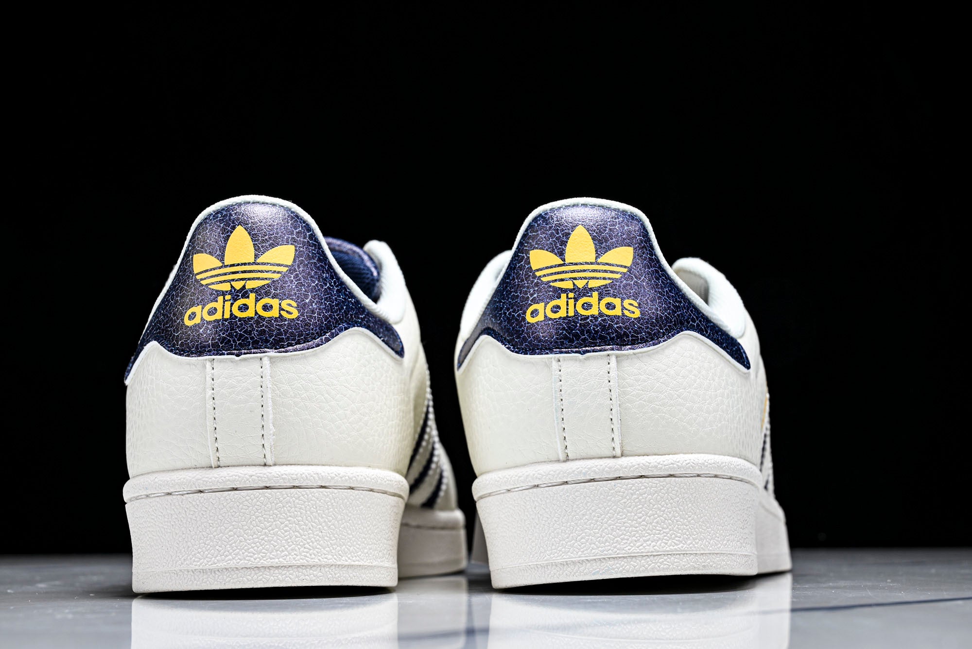 adidas Superstar II Blanco roto / Azul marino / Dorado - Imagen 5