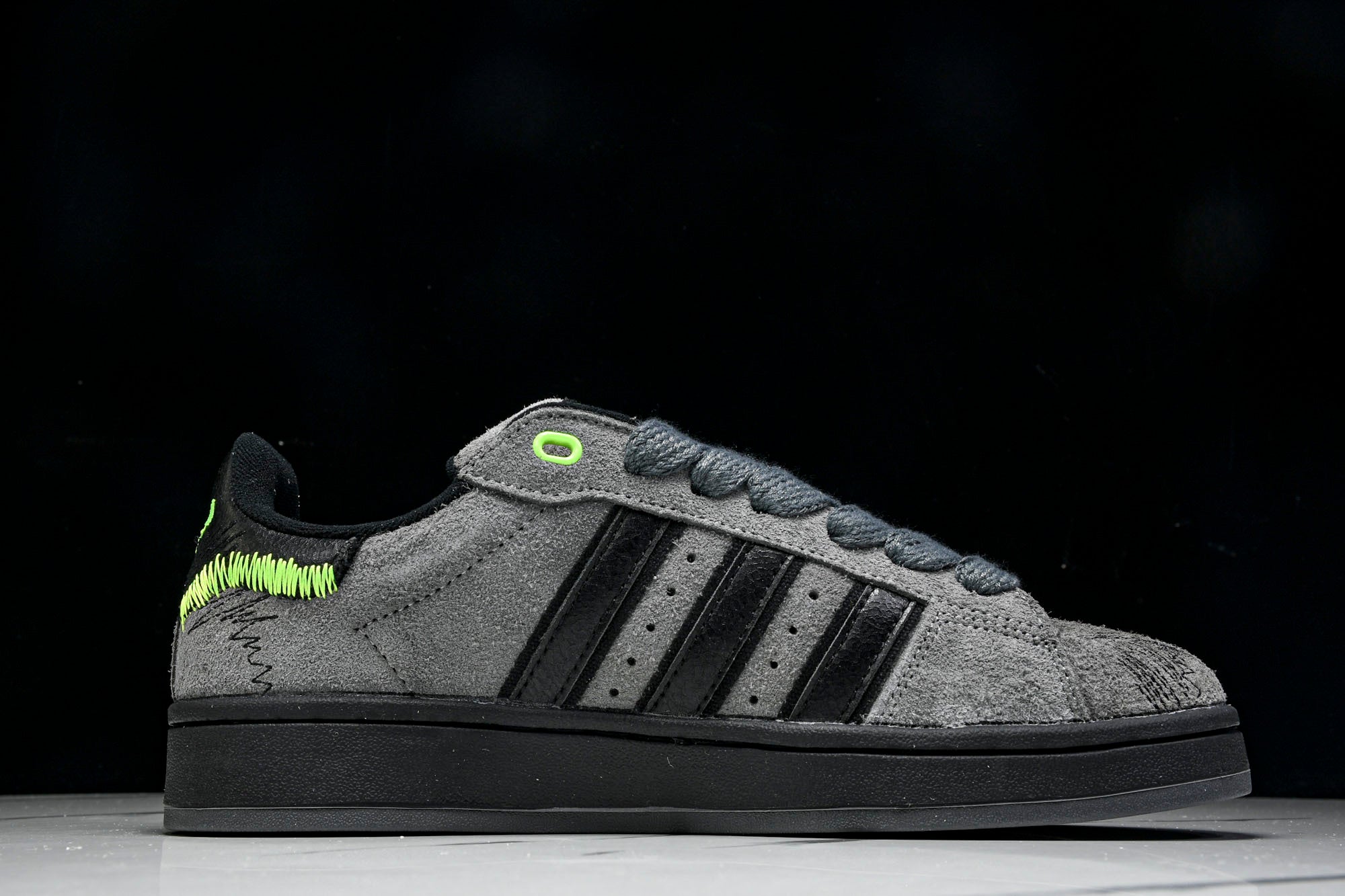 adidas Campus 00s Gris / Negro / Verde - Imagen 2