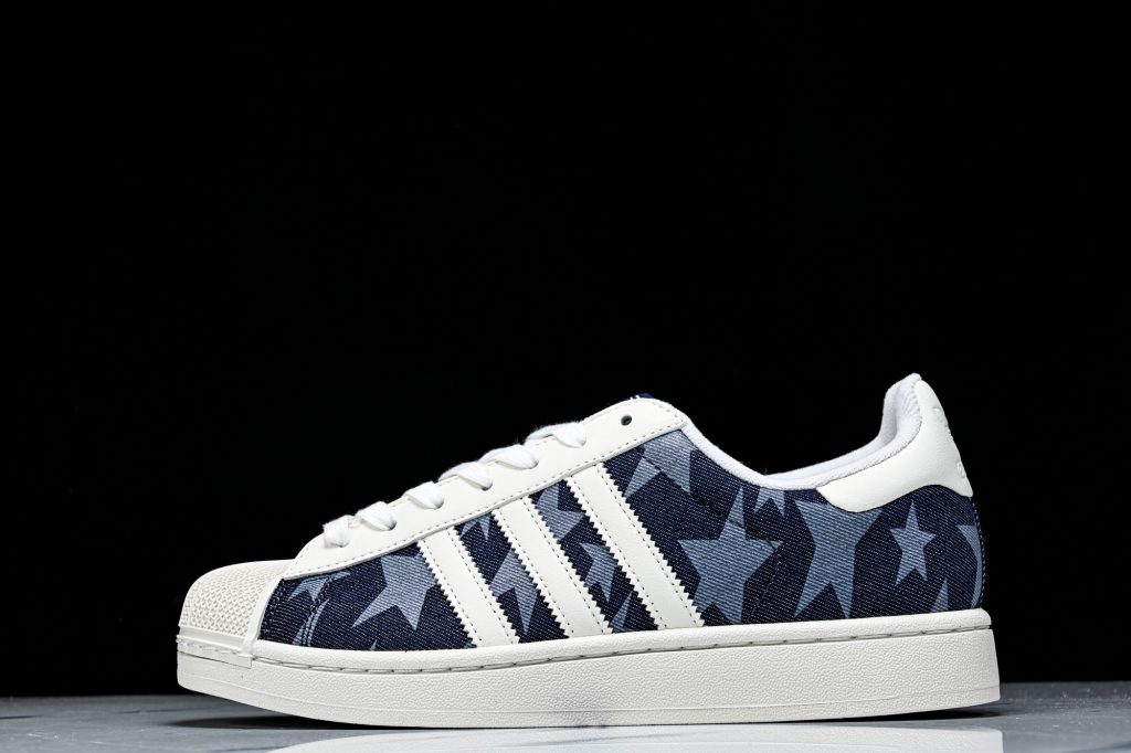adidas Superstar II Azul Marino con Estrellas / Blanco