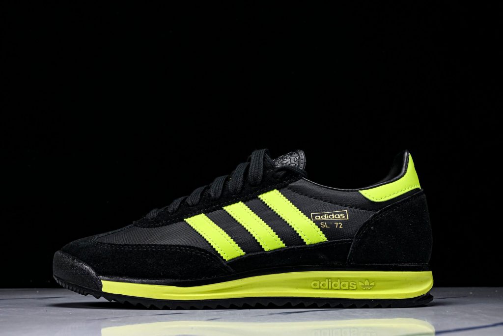 adidas SL 72 RS Negro / Verde Fluorescente