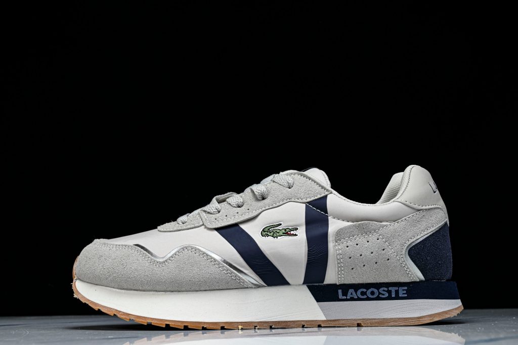 Lacoste Elite Active Blanco / Gris Claro / Azul Marino