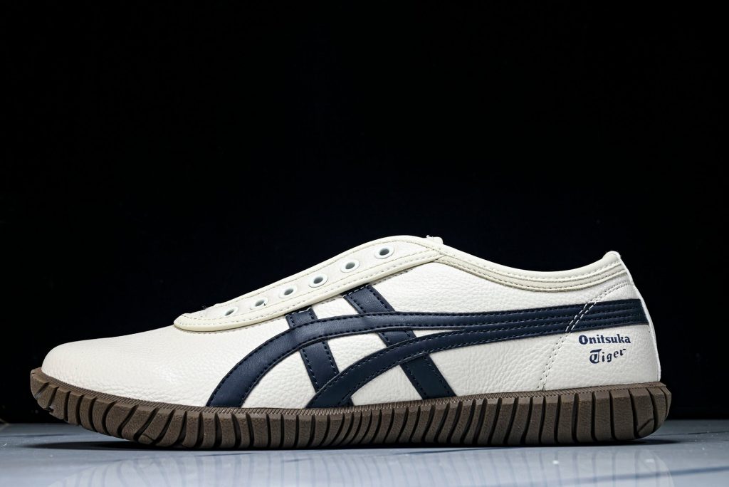 Onitsuka Tiger Tsunahiki Slip-On Beige / Azul Marino
